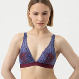 Serie Poetry Dream Triangle Padded Bra in Boysenberry