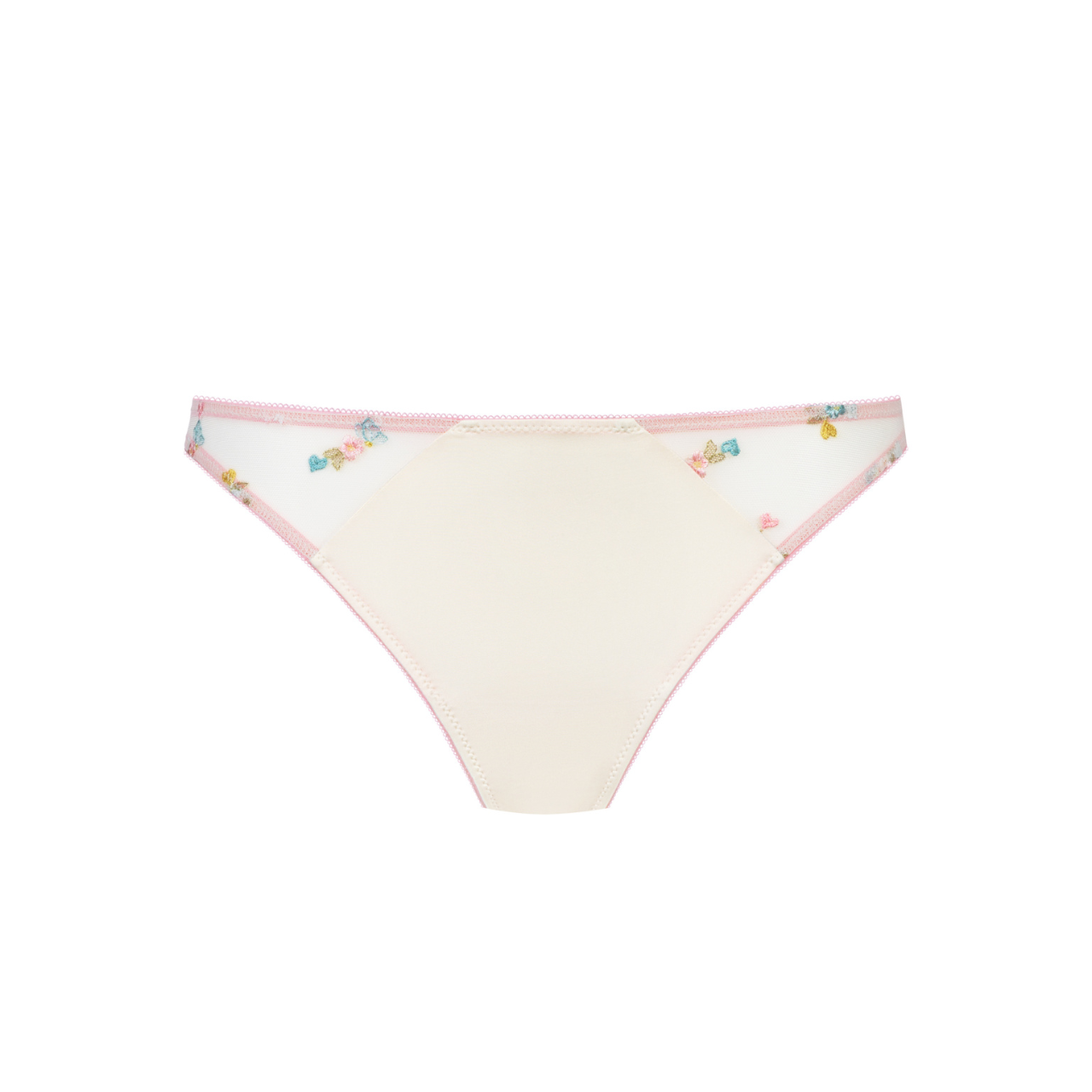 Serie Poetry Flowery Brazilian Brief In Almond Milk