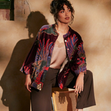 Crane Plum Velvet Jacket