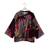 Crane Plum Velvet Jacket