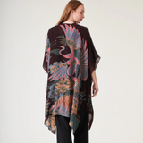 Crane Plum Wool Throwover