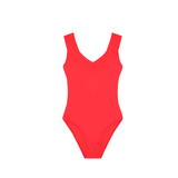 Soya Scoop Neck Swimsuit in Groseille