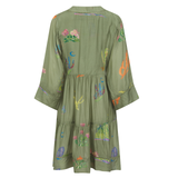 Esme Dress in Desra Khaki Print