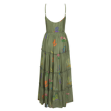 Rachel Maxi Dress in Desra Khaki Print
