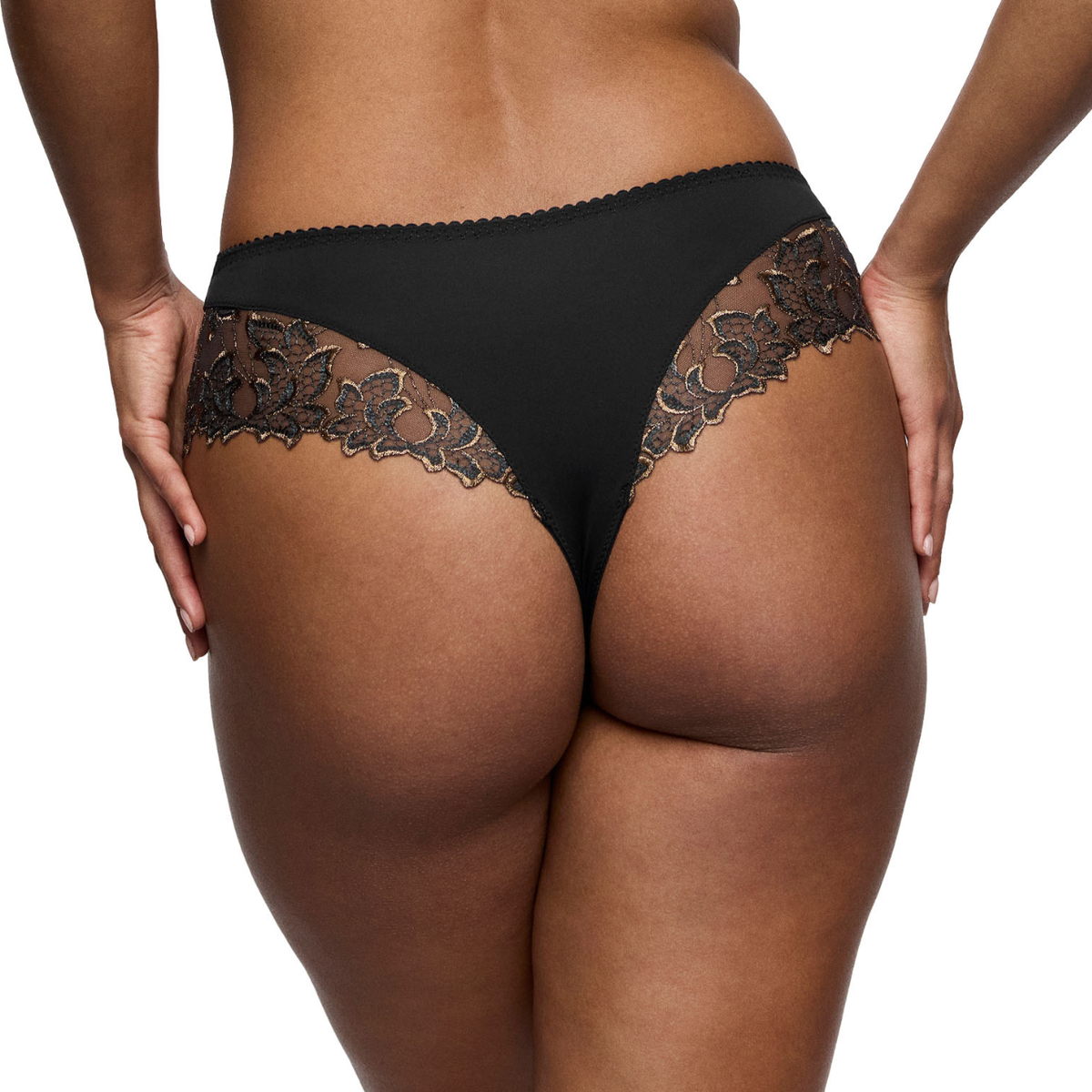 Deauville Luxury Thong in Smokey Bronze
