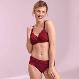 Bobette High Waist Brief in Ruby