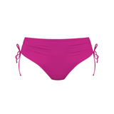 Shiny Basics Anny Adjustable Leg Bikini Bottom in Passion Pink