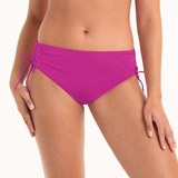 Shiny Basics Anny Adjustable Leg Bikini Bottom in Passion Pink