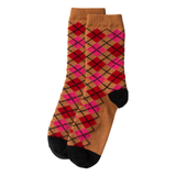Argyle Pattern Cashmere Bed-Socks