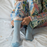 Cashmere Houndstooth Bed Socks