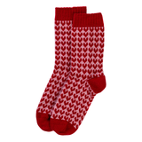 Cashmere Solid Hearts Bed Socks