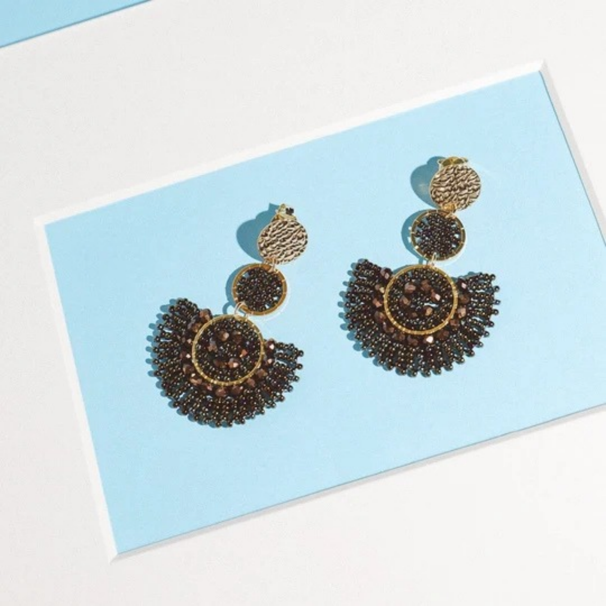 Cancun Earrings in Hazelnut