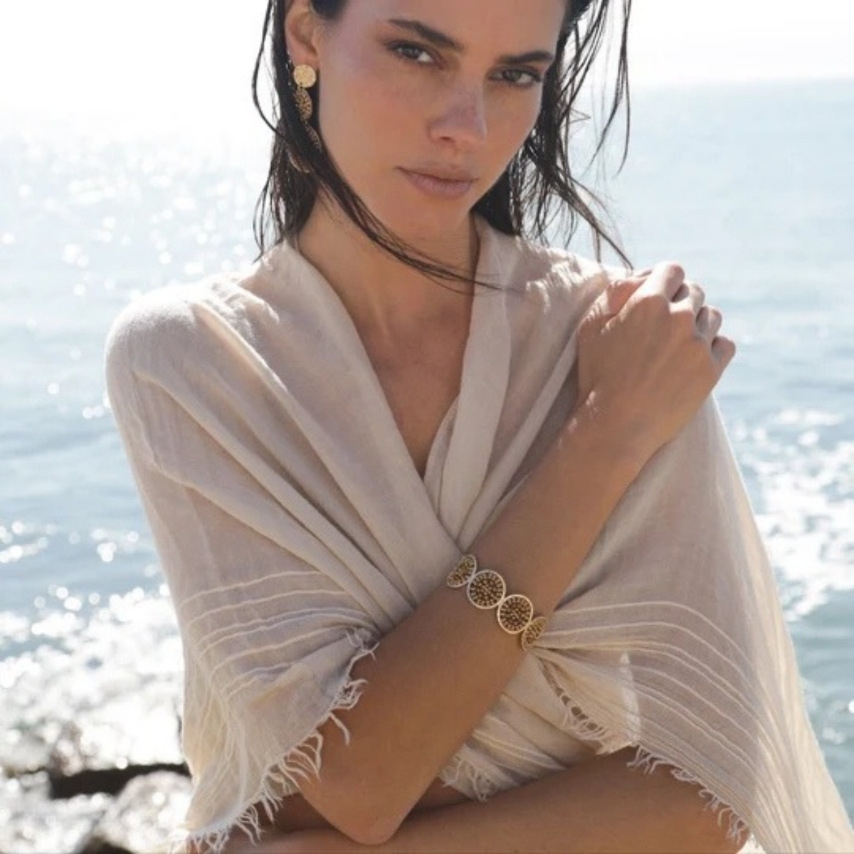 Manchette Marina Cuff in Champagne