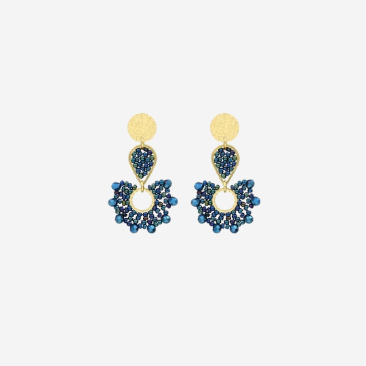 Ophélia Earrings in Navy Blue