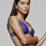 Shavonne Plunge Bra in Funky Violet