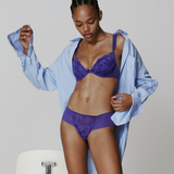 Shavonne Push Up Bra in Funky Violet