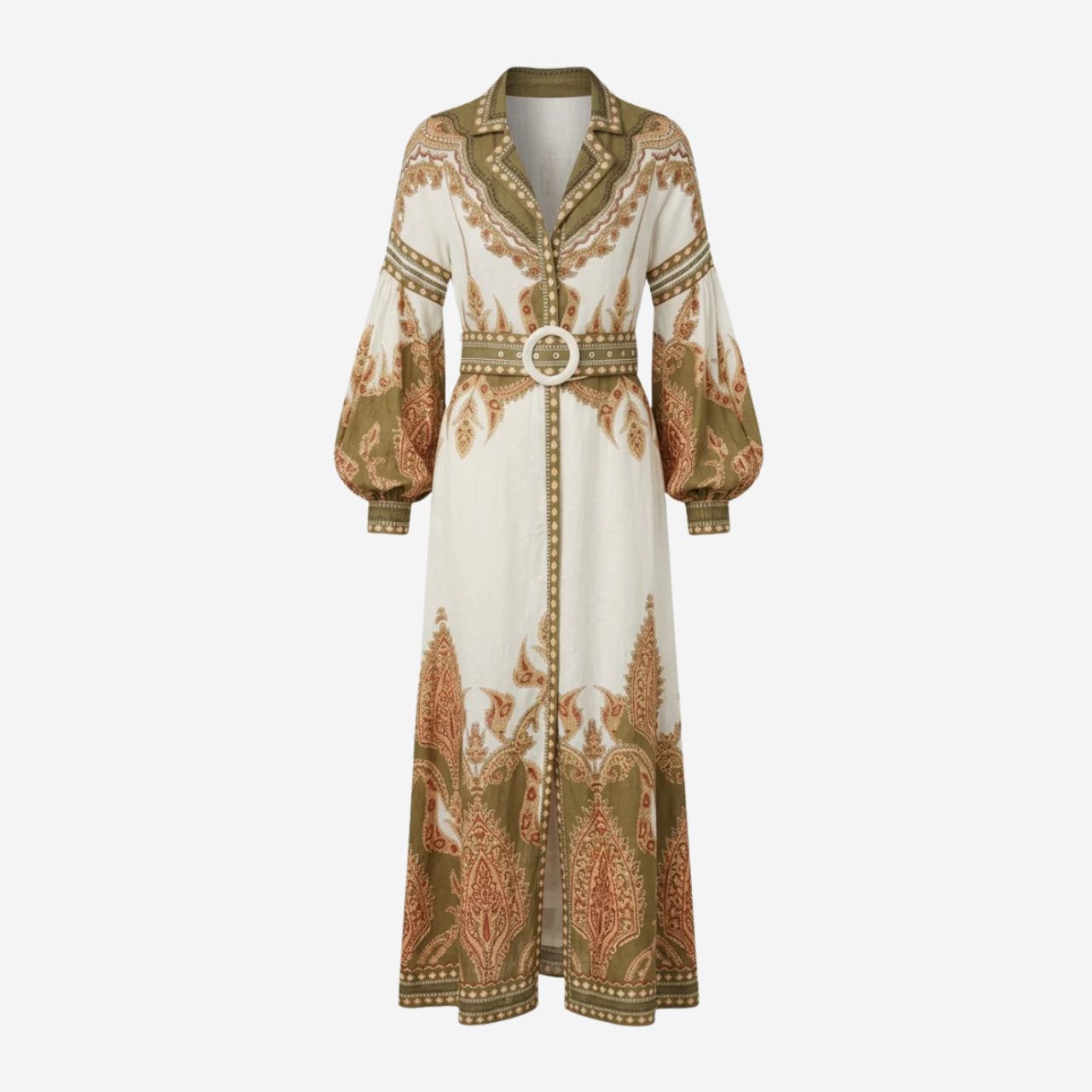 Florista Long Dress in Olive