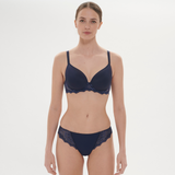 Caresse 3D Plunge Bra in Ink Blue