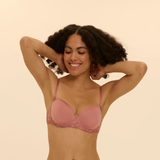 Delice 3D Spacer Bra in Smokey Pink