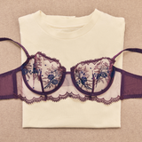 Intrigue Half Cup Bra in Fig