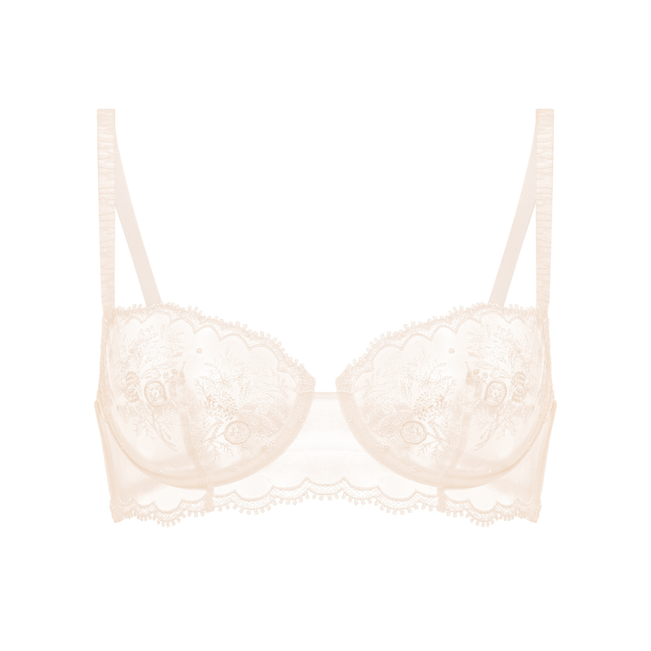 Intrigue Half Cup Bra in Sakura Pink