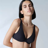Eugenie Full Cup Plunge Bra in Black