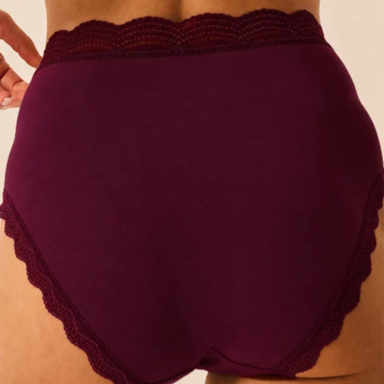 Black Cherry & Olive High Rise Knicker Box