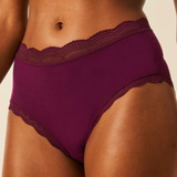 Black Cherry High Rise Knicker Box