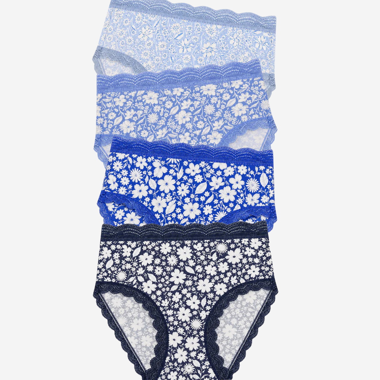Cornflower Petals High Rise Knicker Box