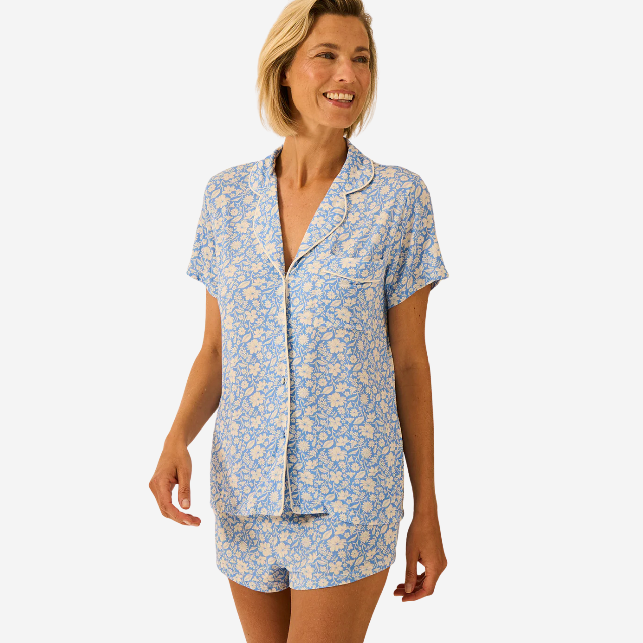 Cornflower Petals Short PJ Set