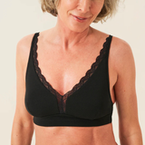 Lace Plunge Bra in Black