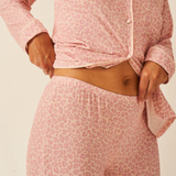 Long Pyjama Set - Pink-a-Boo Leopard
