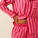 Soft Brushed Long Sleeve Pyjama in Candy Pop