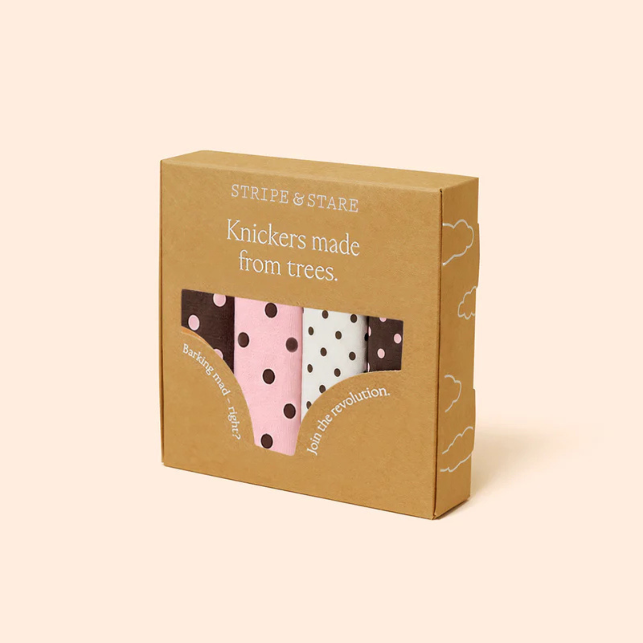 The Original Knicker Four Pack in Neopolitan Polkadot