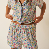 Short Pyjama Set - Summer Garden