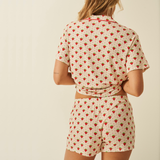 Strawberry and Cream Short PJ Set
