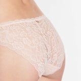 Aubade, Rosessence, seamless, lace, italian brief, no vpl, in blush, Caroline Randell.