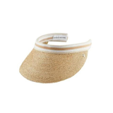 Bianca Visor in Natural/Nougat Stripe
