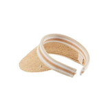 Bianca Visor in Natural/Nougat Stripe