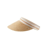Bianca Visor in Natural/Nougat Stripe