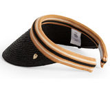 Bianca Visor in Charcoal/Black Stripe