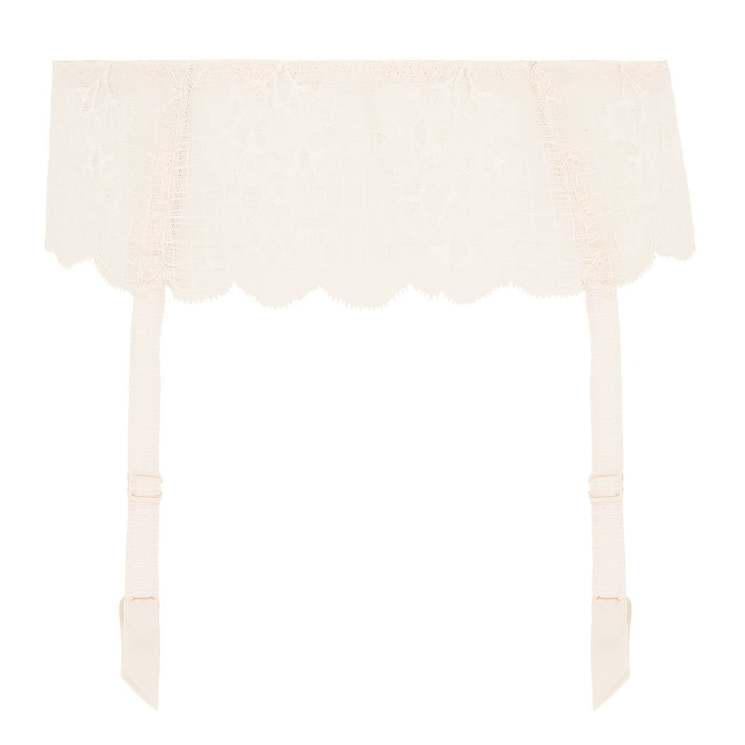 Reve Suspender Belt in Sakura Pink