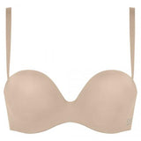 Simone Perele, Inspiration, strapless, attachable straps, underwired, moulded, smooth, plunge, bra, nude colour, Caroline Randell.