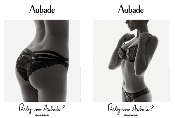 #speakaubade campaign image for Aubade Lingerie 2021 Campaign