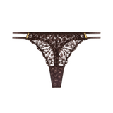 Crazy in Love Tanga in Satin Brown