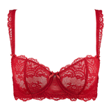 Danse des Sens Half Cup Bra in Red