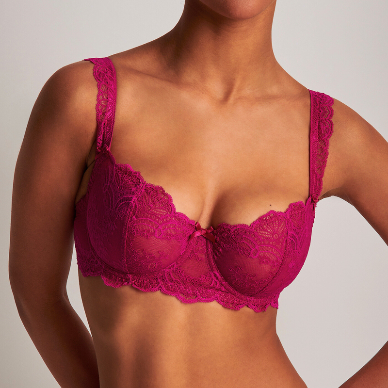 Danse des Sens Half Cup Bra in Pink Pulsion