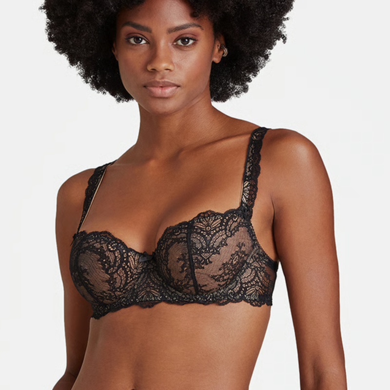 Danse des Sens Half Cup Bra in Noir