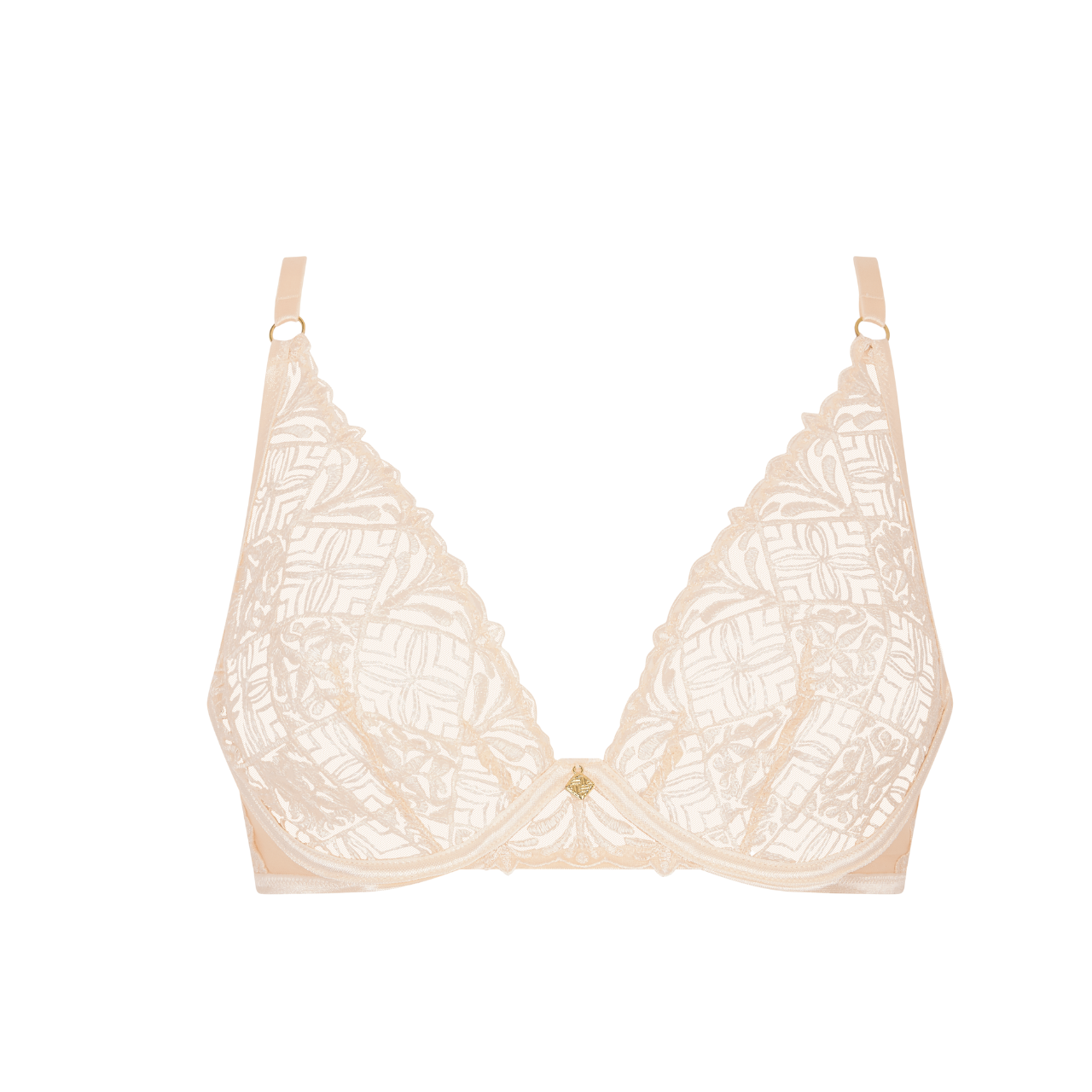 Iconic Calypso Underwired Triangle bra in Dune