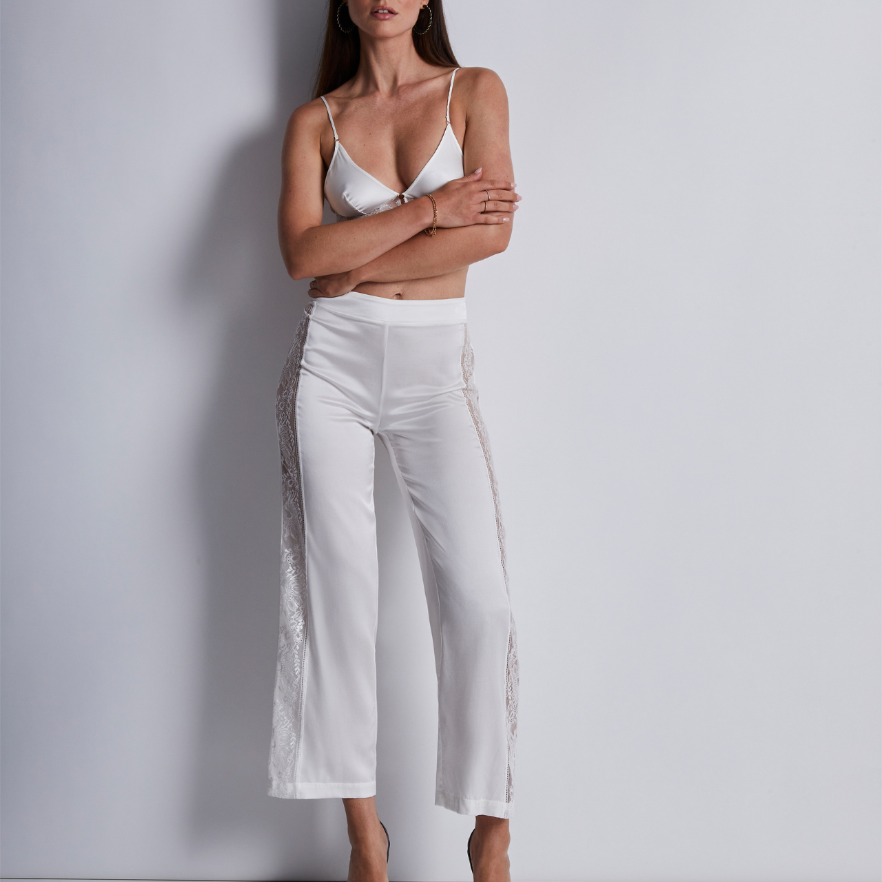 Midnight Whisper Silk Triangle Bra